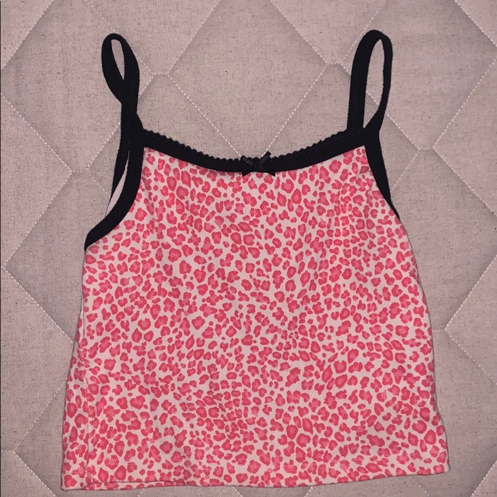 Brandy Melville Pink Belle Cheetah Tank